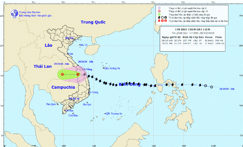 Bão số 9 suy yếu thành áp thấp nhiệt đới, cảnh báo lũ cực lớn