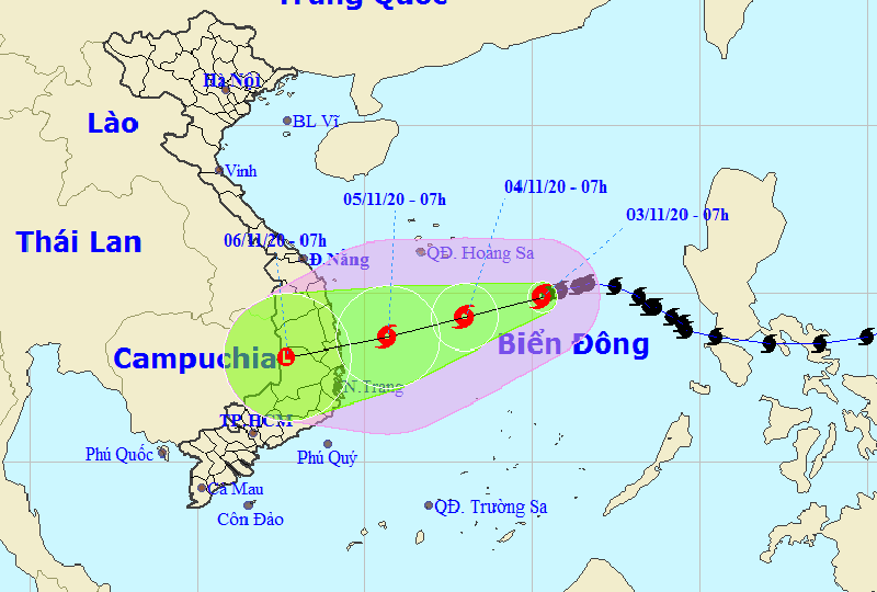 Bão số 10 chuẩn bị tăng cấp trở lại