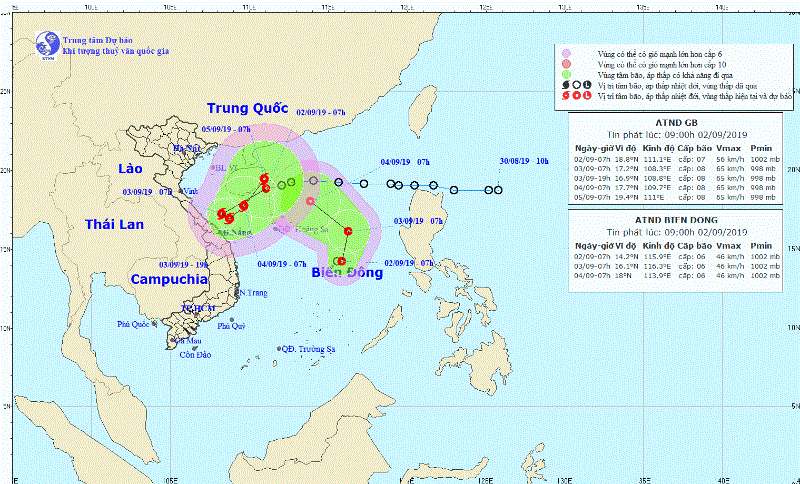 Áp thấp nhiệt đới nối đuôi nhau trên biển