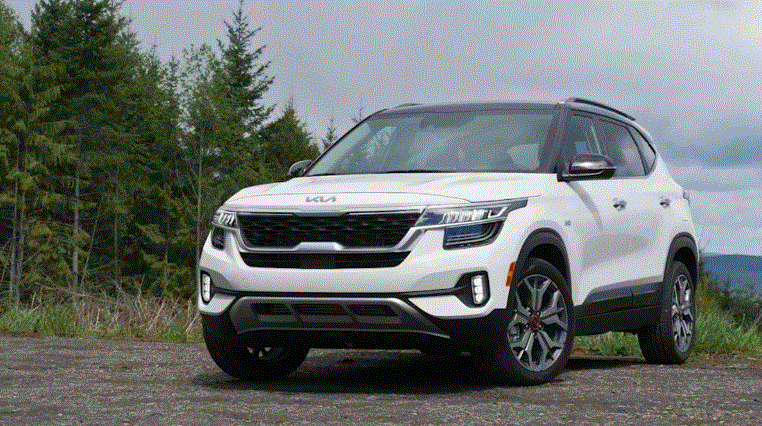 Kia Seltos màu trắng với 22.840 USD. Ảnh: Motorbiscuit.