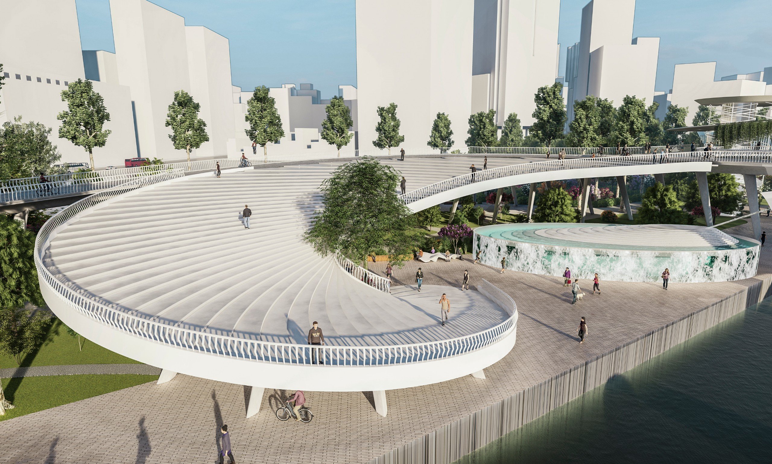 TP.HCM khởi công cầu đi bộ qua sông Sài Gòn 1.000 tỉ đồng, hoàn thành trong 1 năm