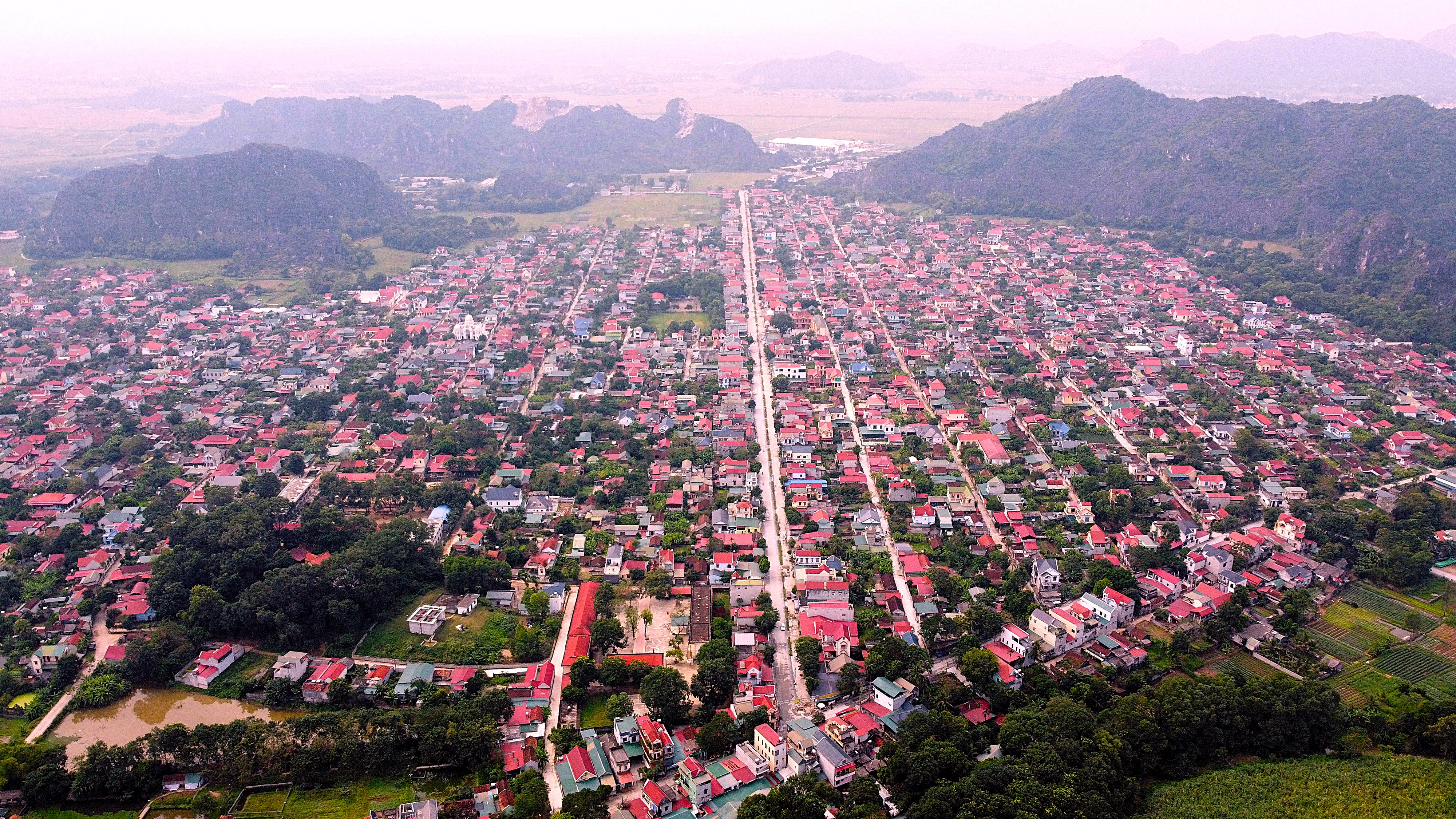 Chiêm ngưỡng làng quê ở Thanh Hóa quy hoạch kiểu ô bàn cờ 