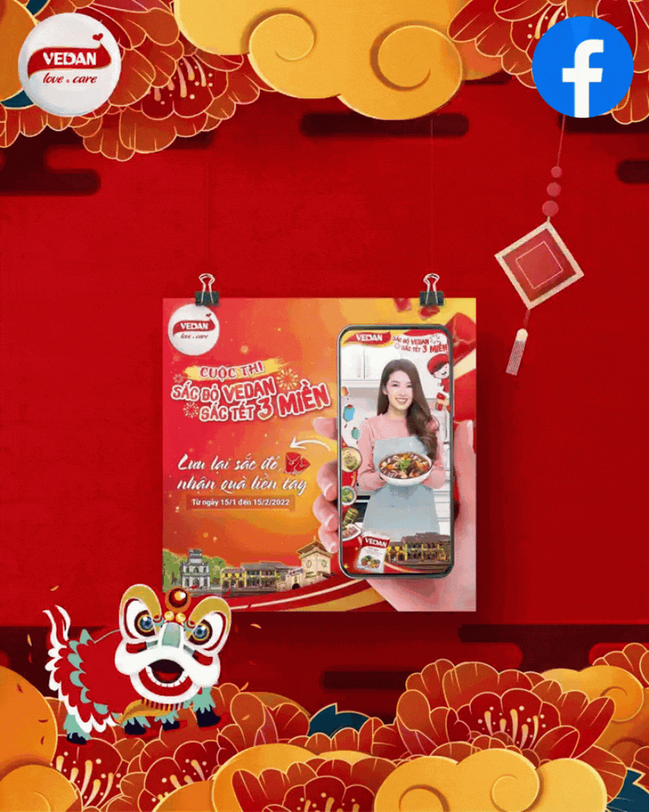 Kết quả của cuộc thi được công bố trực tuyến trên fanpage Vedan Việt Nam Love & Care (Nguồn ảnh GIF: Vedan Việt Nam). Kết quả của cuộc thi được công bố trực tuyến trên fanpage Vedan Việt Nam Love & Care (Nguồn ảnh GIF: Vedan Việt Nam).