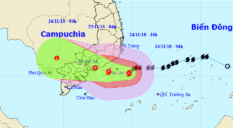 TP.HCM đang ứng phó với bão số 9 sắp đổ bộ