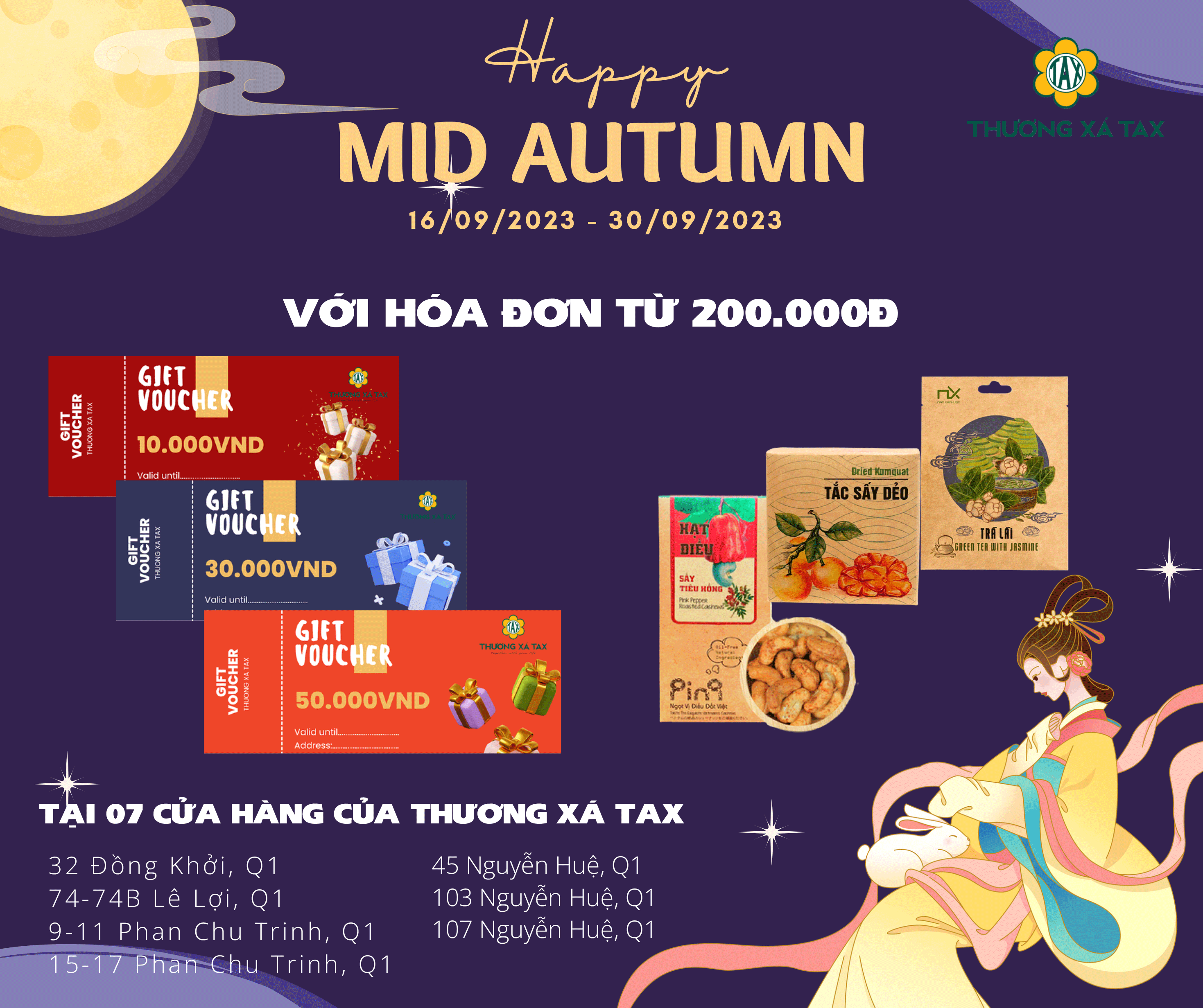 Chương trình đang diễn ra tại 07 cửa hàng Thương xá TAX TAX.gif