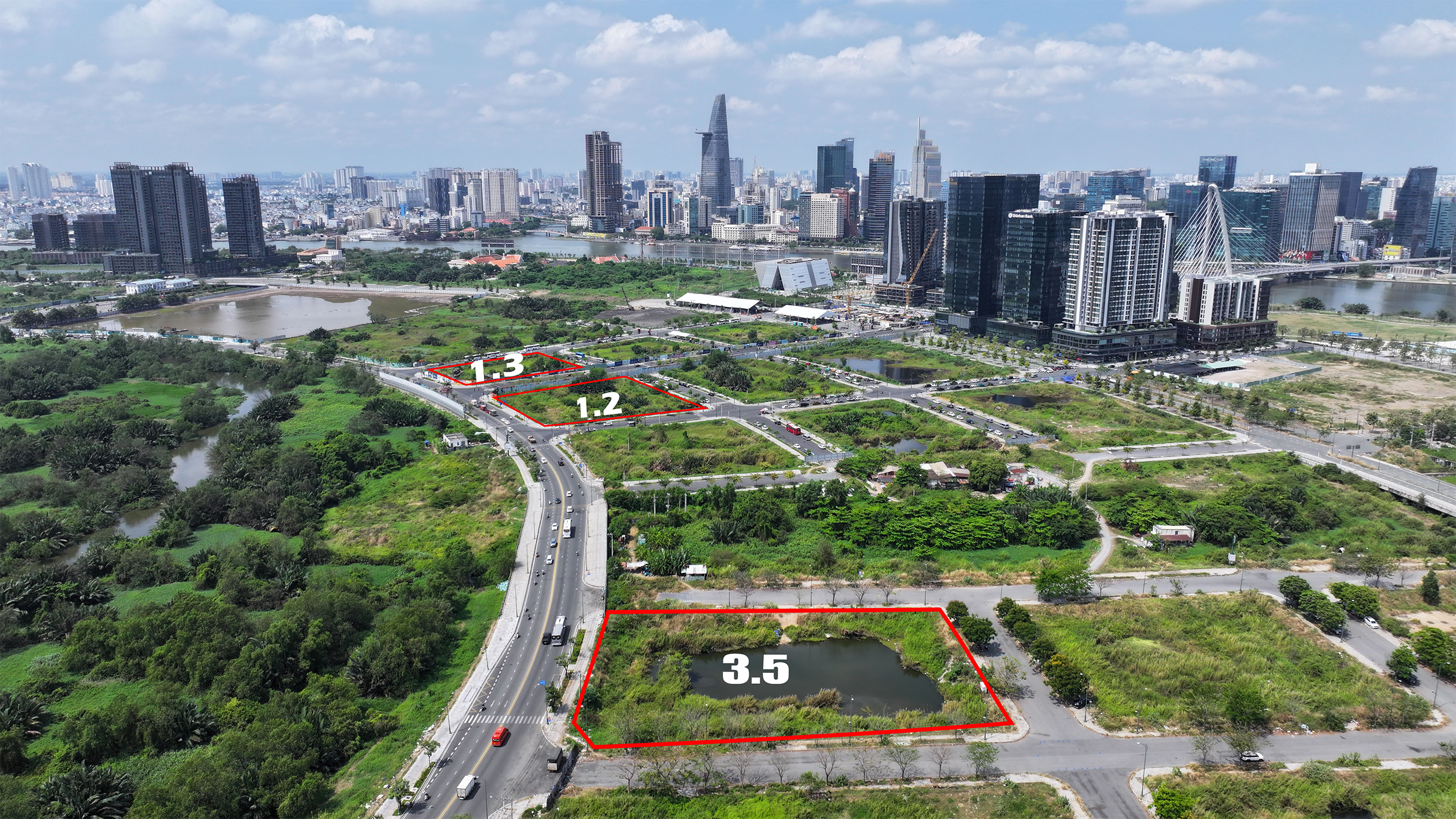 Hiện trạng 3 lô 'đất vàng' ở Thủ Thiêm sắp được đấu giá