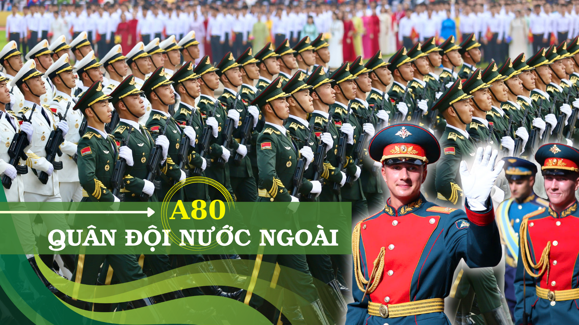 Đoàn quân nhân 4 nước diễu binh đầy uy nghiêm trên Quảng trường Ba Đình 