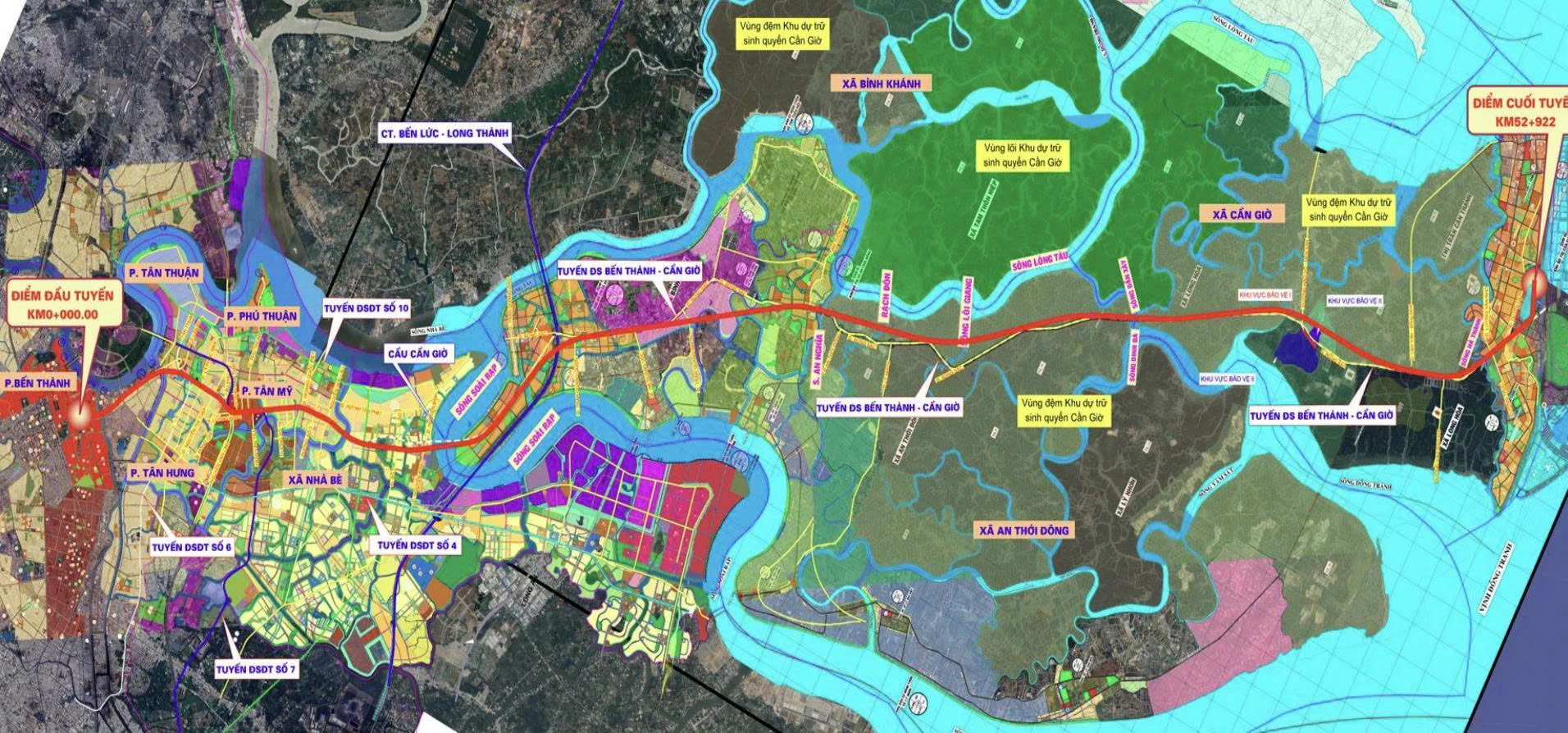 Ngắm hướng tuyến của Metro Bến Thành - Cần Giờ 