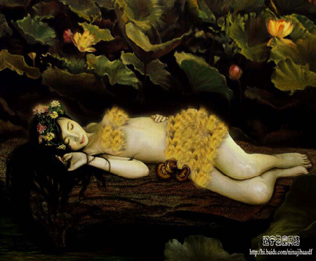 Mẹ vận động con gái khoả thân cho cha vẽ tranh ảnh 1