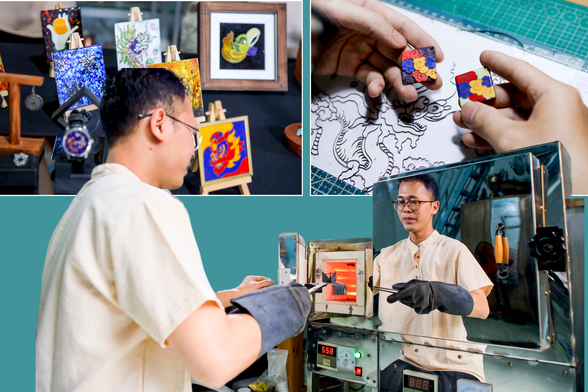 Chàng trai Sài Gòn chinh phục nghệ thuật pháp lam thất truyền