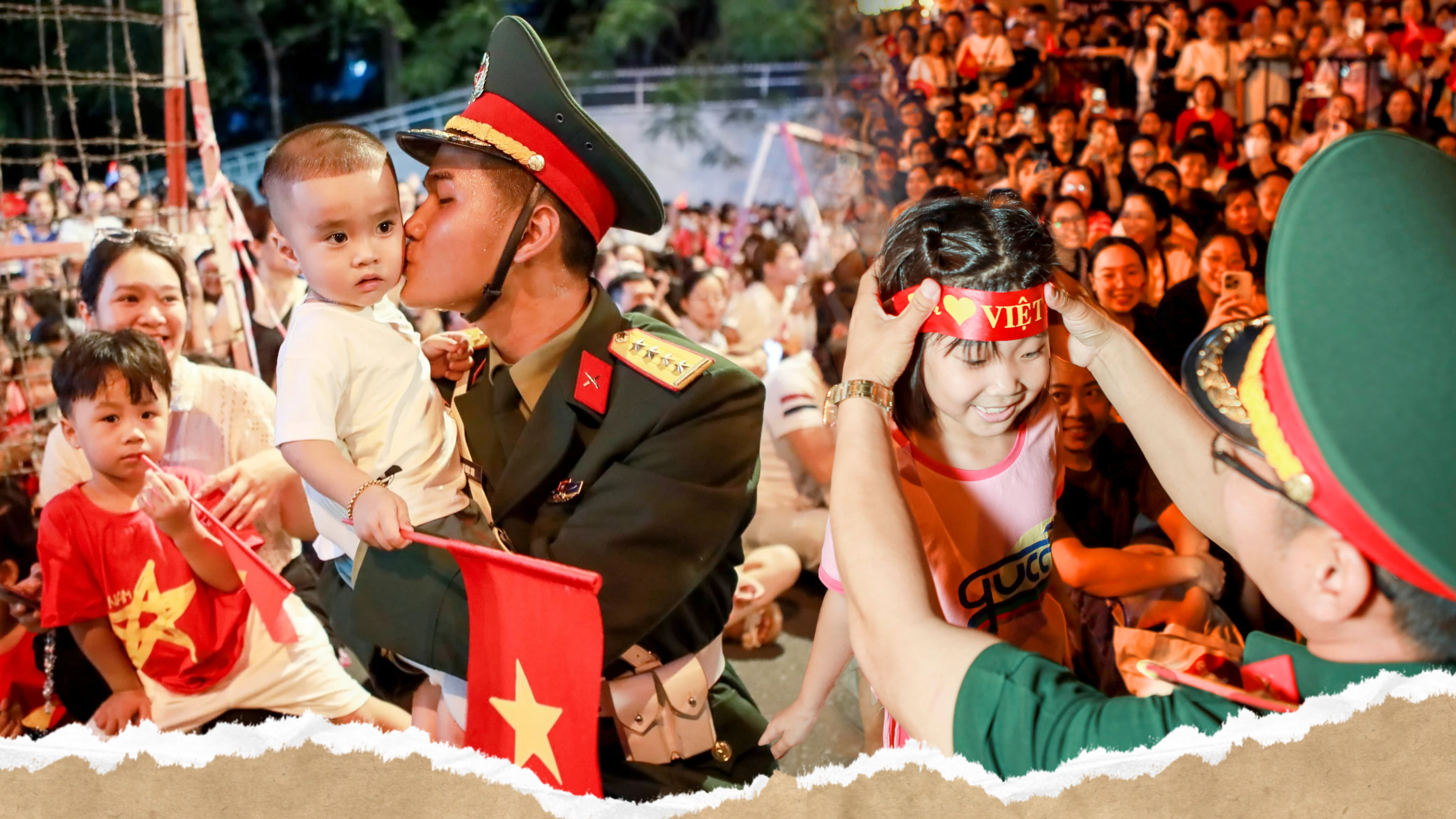 Khoảnh khắc đẹp của tình quân dân hướng về đại lễ 30-4