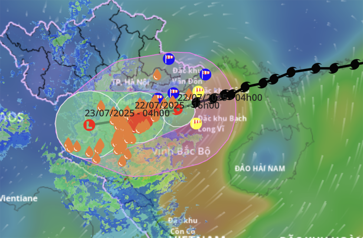 Bão số 3 bắt đầu ảnh hưởng tới đất liền, mưa lớn, gió giật mạnh tới cấp 13