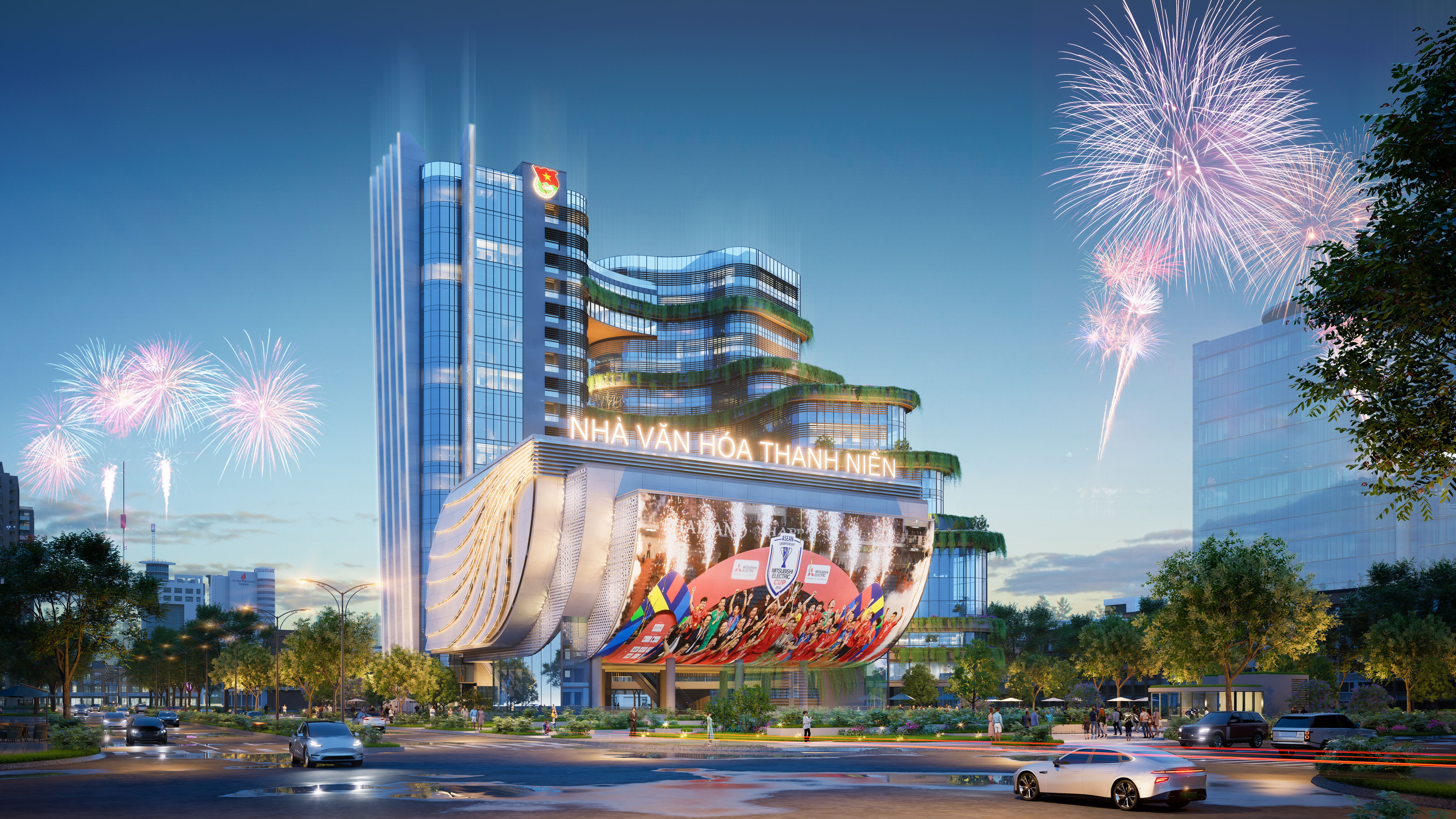 Chiêm ngưỡng phối cảnh hiện đại, năng động của Nhà Văn hóa Thanh niên nghìn tỉ ở TP.HCM