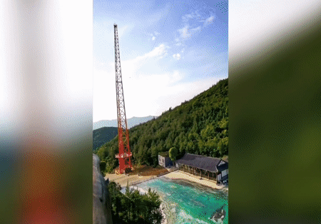 Trung Quốc thử nghiệm xích đu khổng lồ