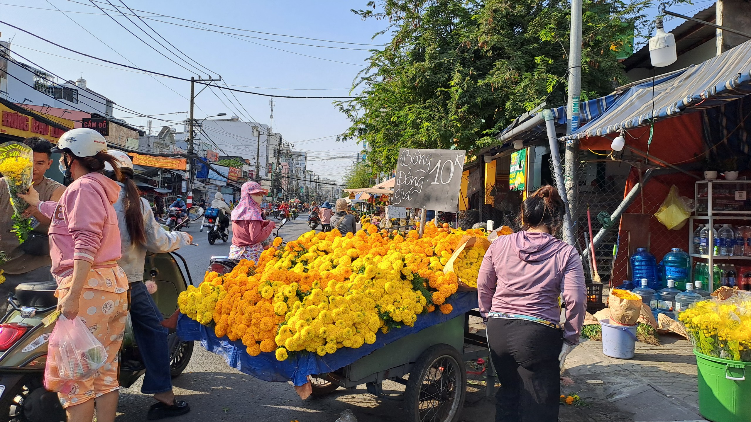 Hoa, thịt, trứng đua nhau giảm giá trước ngày 23 tháng Chạp