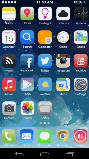 Giao diện Android sau khi cài đặt Themer. 252b7869-4581-44a7-90d1-e3d601-5524-4394