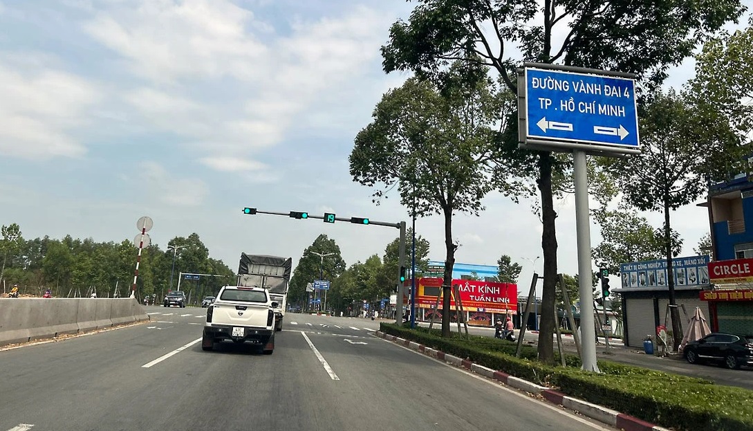 Một đoạn đường vành đai 4 TP.HCM đoạn qua tỉnh Bình Dương đã đưa vào khai thác.