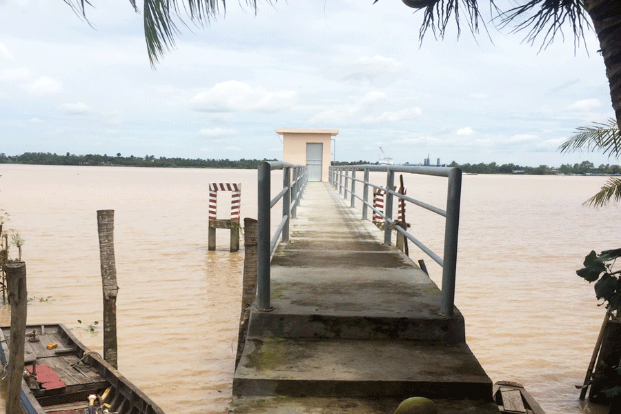 Trạm quan trắc sông Ba Lai bị mất trộm thiết bị hàng trăm triệu đồng