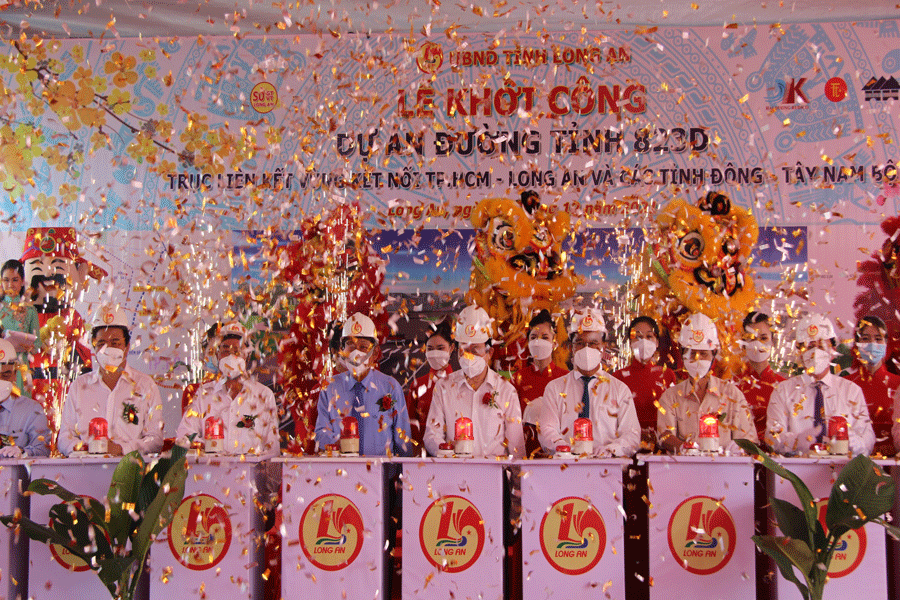 Khởi công dự án đường 832D hơn 2.500 tỷ đồng kết nối Long An và TP.HCM 