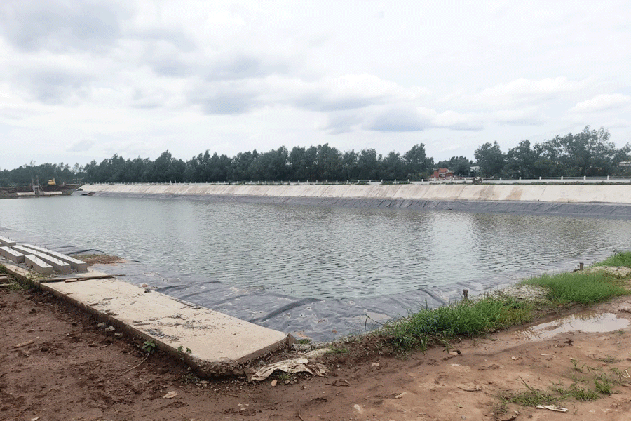 Công trình có sức chứa 38.000 m3 nước ngọt. Ảnh: ĐH