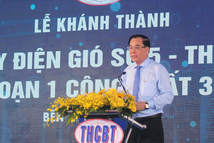 Ông Trần Ngọc Tam - Chủ tịch UBND tỉnh Bến Tre phát biểu tại buổi lễ