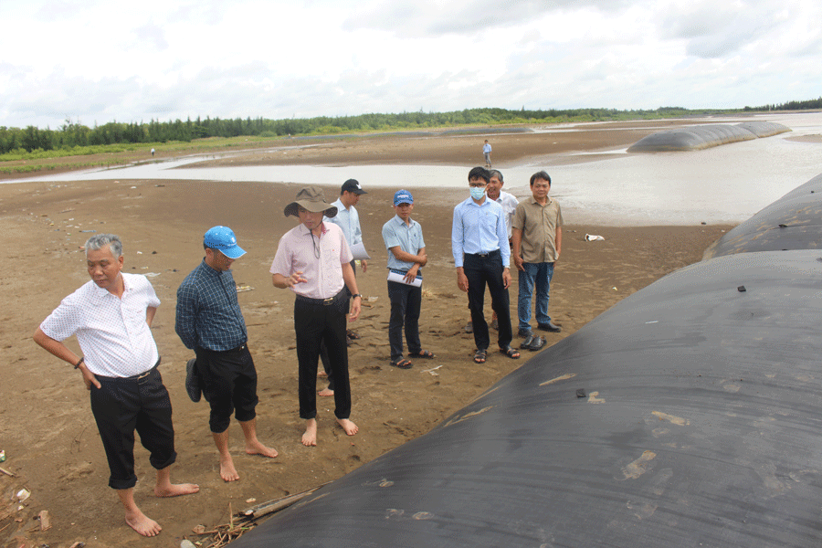 Bến Tre: Sau gần 2 năm có kè mềm giảm sóng, bờ biển Cồn Bửng đã tạo được bãi bồi