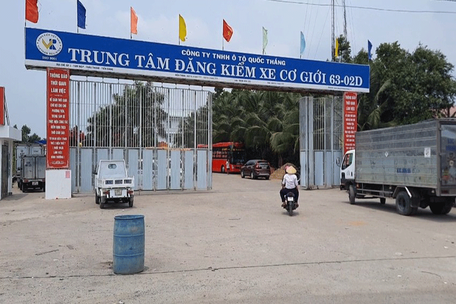 Công an Tiền Giang thông tin về khám xét Trung tâm đăng kiểm xe cơ giới 63-02D 
