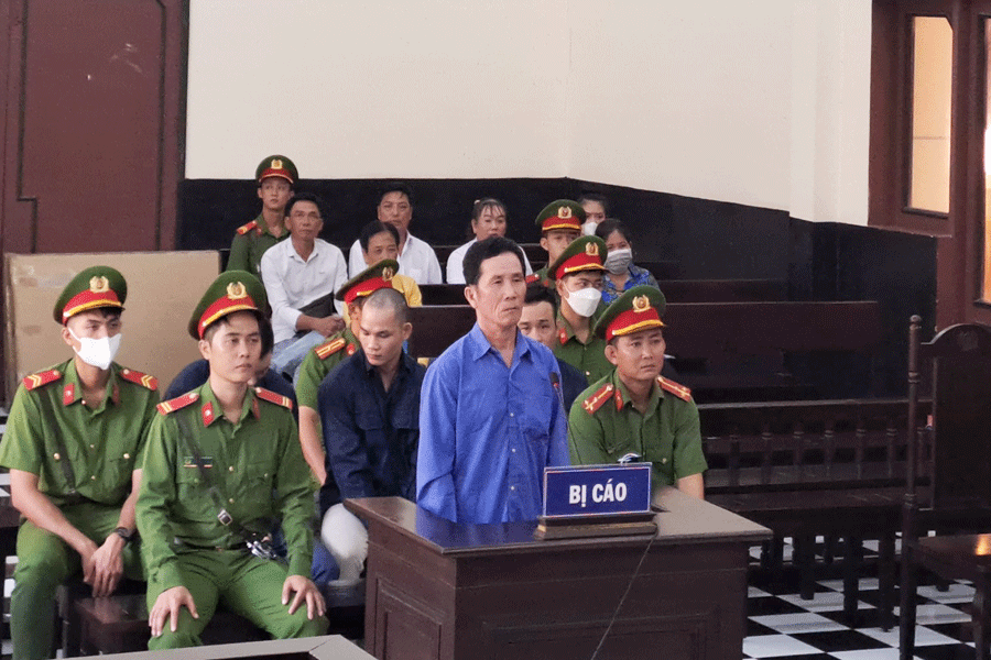 Bị cáo Huỳnh Văn Hoàng tại phiên tòa sơ thẩm. Ảnh: ĐÔNG HÀ bchoang1.gif