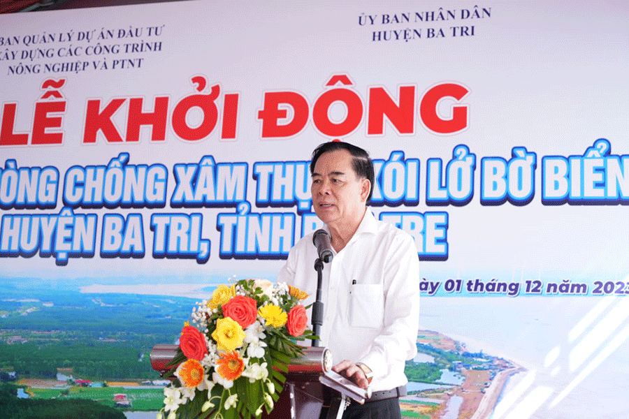 Bến Tre chi 210 tỉ đồng khẩn cấp xây kè chống sạt lở bờ biển Ba Tri