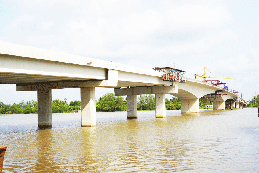Dự án cầu Rạch Miễu 2: Sẵn sàng hợp long cầu vượt sông Mỹ Tho 
