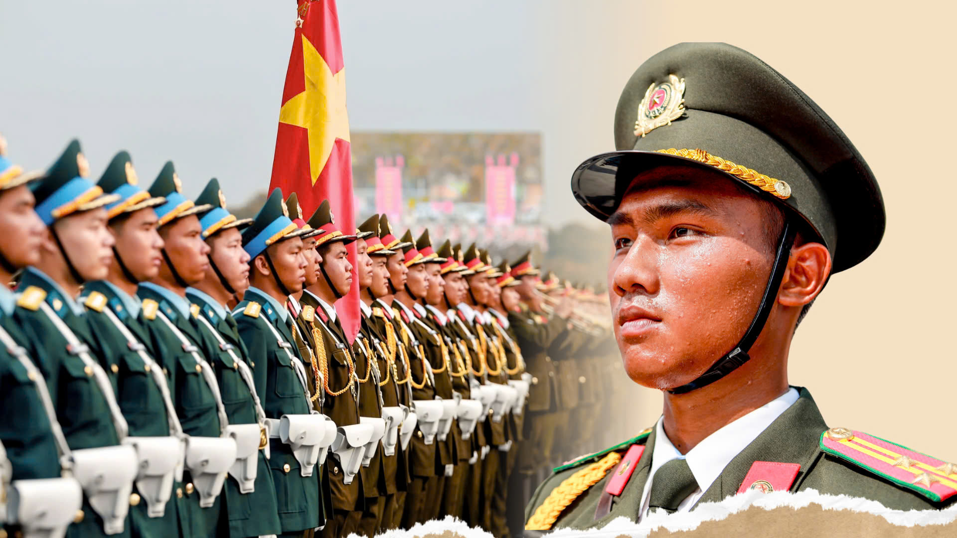 Khối đứng diễu binh 30-4: 'Bị kiến cắn, người ướt đẫm mồ hôi nhưng không được cử động'