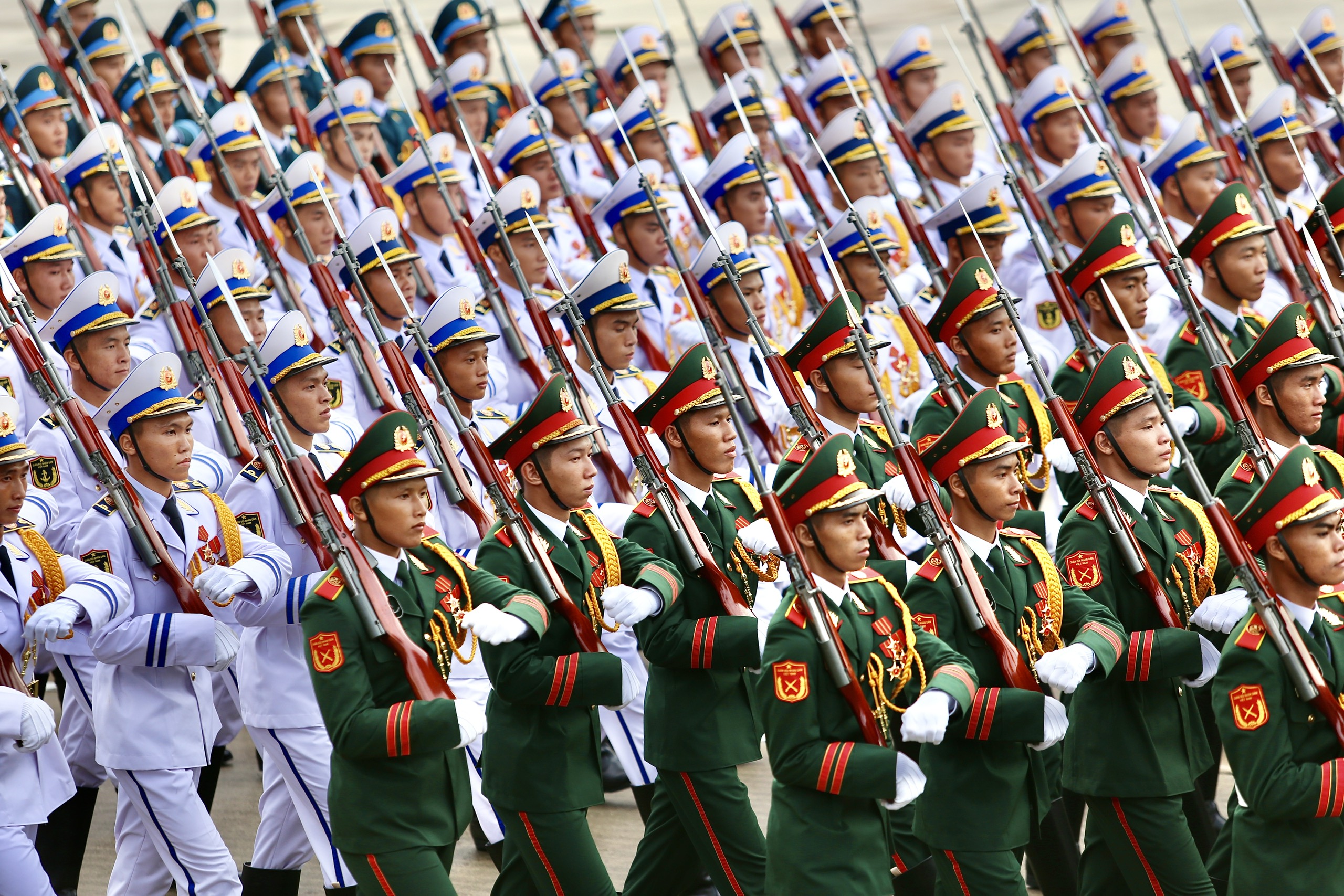 Hình ảnh ấn tượng các khối tham gia tổng duyệt diễu binh, diễu hành chào mừng Quốc khánh 2-9