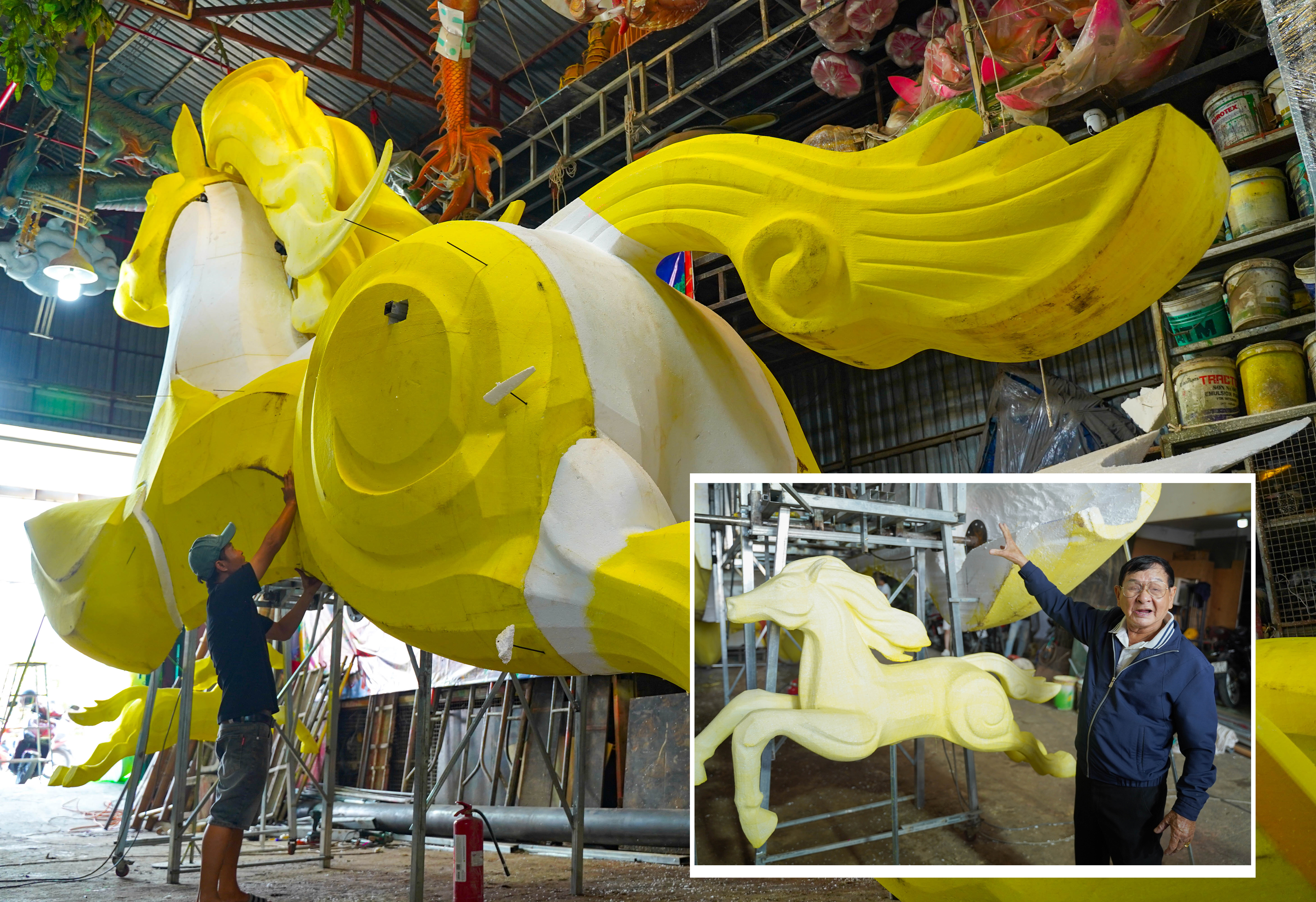 Lộ diện linh vật ngựa đầu tiên của đường hoa Nguyễn Huệ Tết Bính Ngọ 2026 