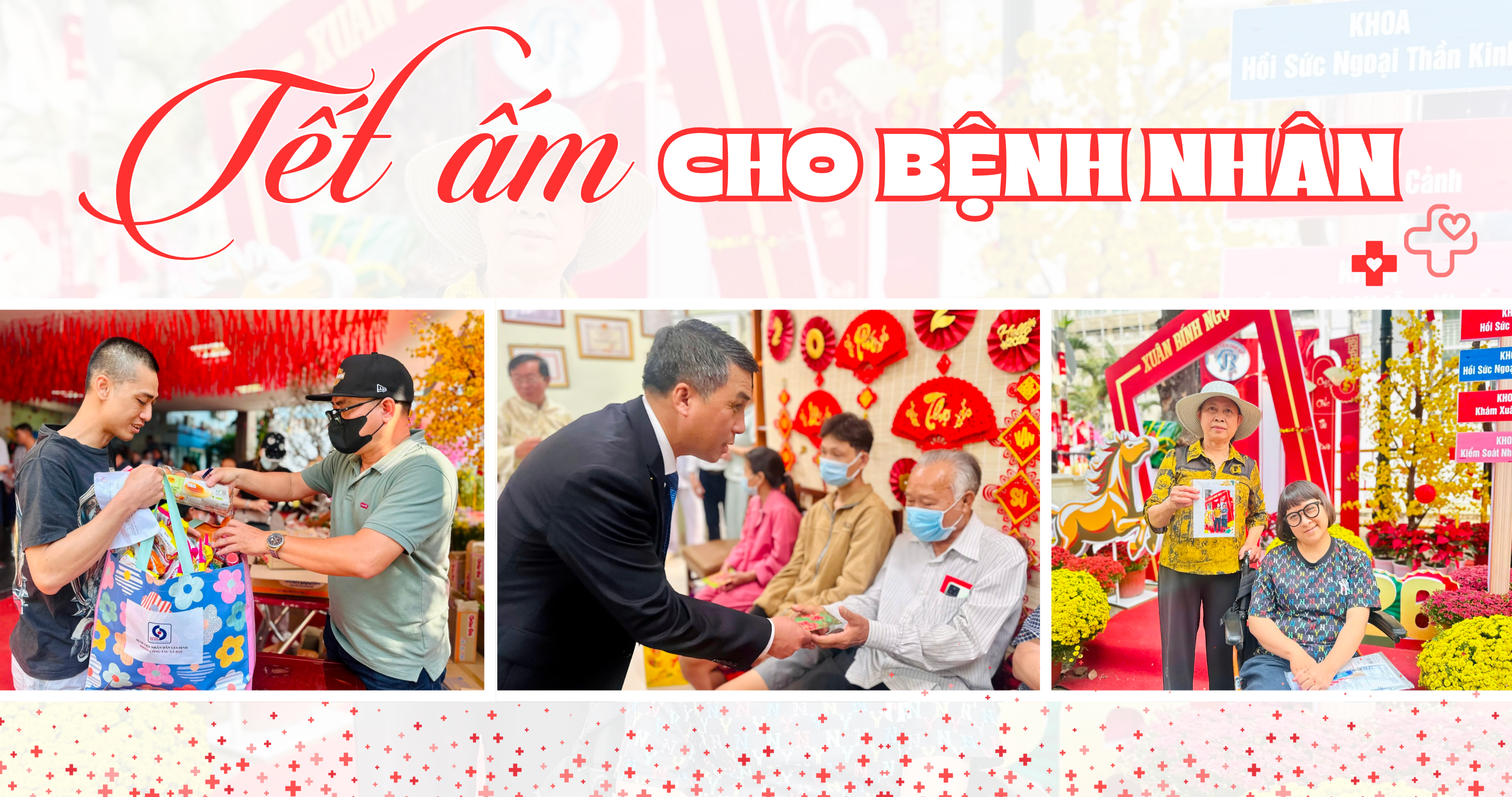 Tết ấm nơi hành lang bệnh viện 