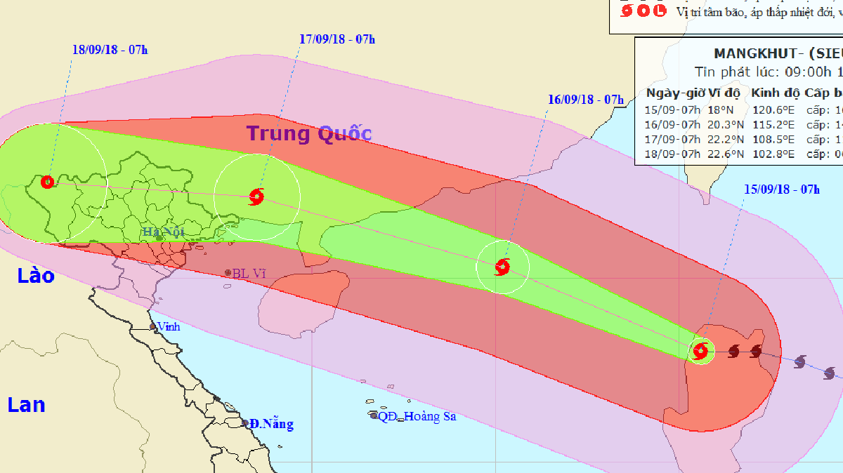 Siêu bão Mangkhut đổ bộ vào Bắc đảo Luzon, di chuyển nhanh