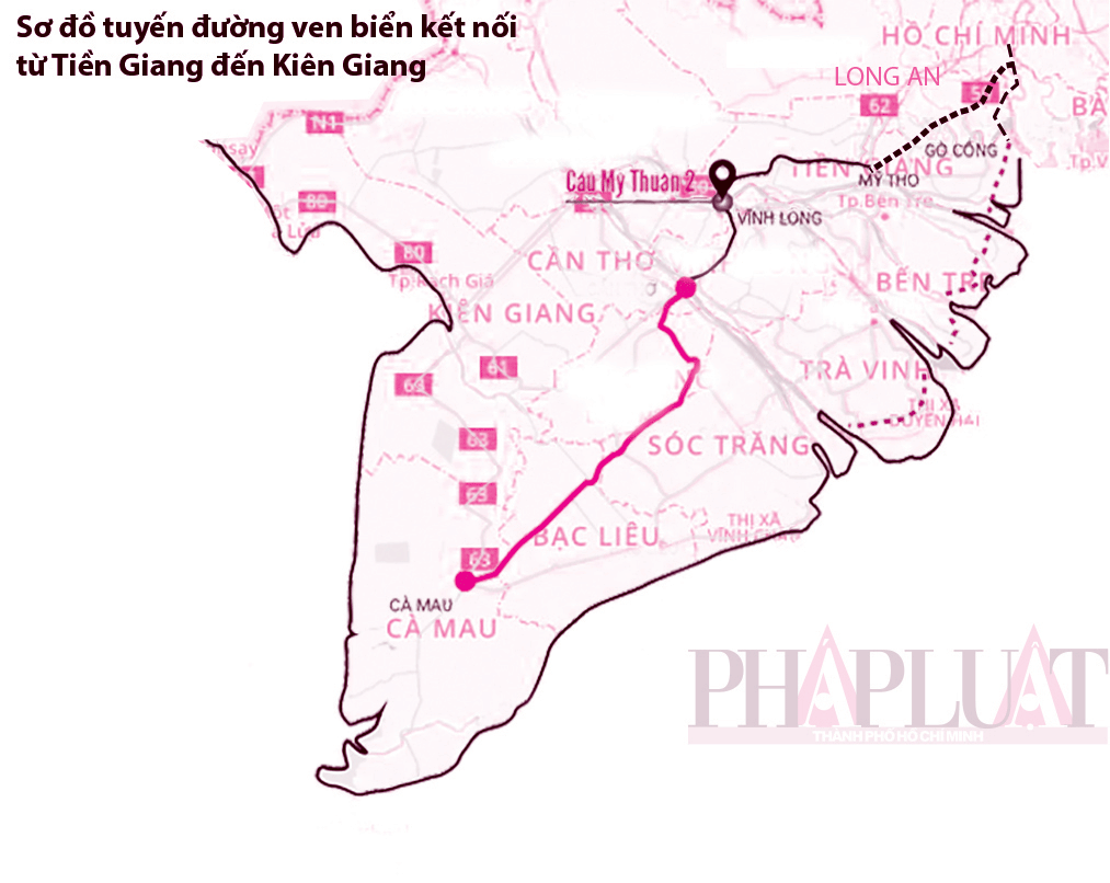 Đường ven biển 700 km thúc đẩy phát triển ĐBSCL