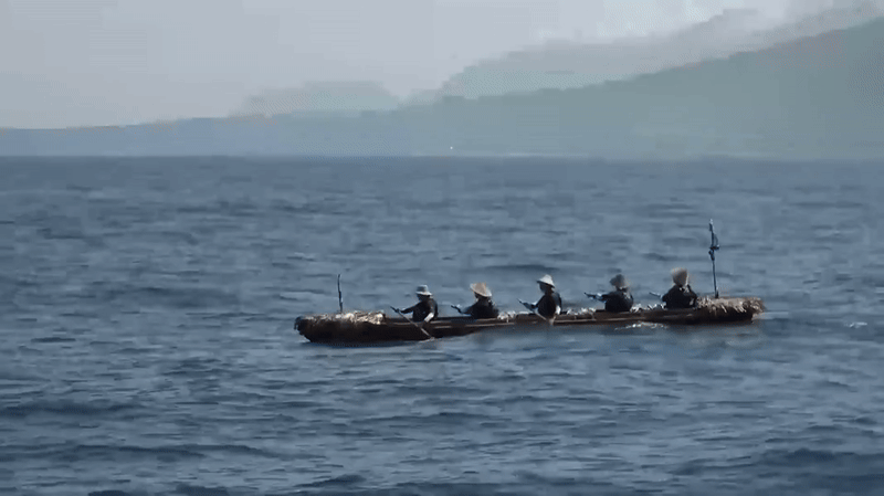 Chèo thuyền độc mộc từ Đài Loan tới Nhật, tái hiện việc di cư thời tiền sử