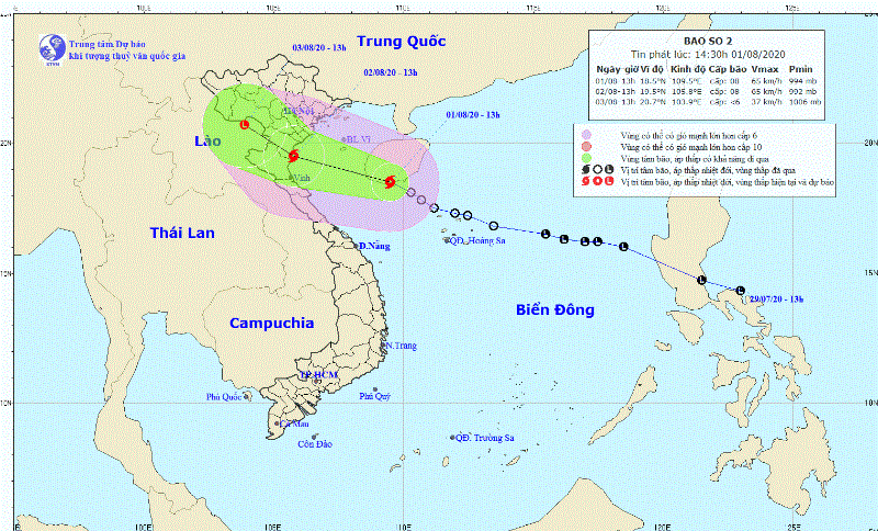 Bão Sinlaku giật cấp 10 đang hướng vào các tỉnh Bắc Trung bộ
