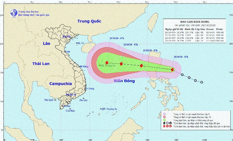 Bão Saudel giật cấp 14 sắp đi vào Biển Đông
