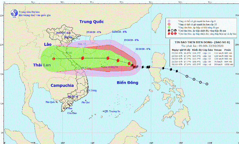 Bão số 8 đang cách Hoàng Sa 400km, áp thấp mới đang hình thành