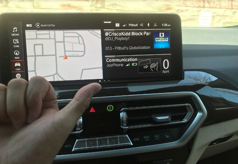 Màn hình thông tin giải trí 10,25 inch của BMW – BMW X3 2022. Ảnh: Motorbiscuit.