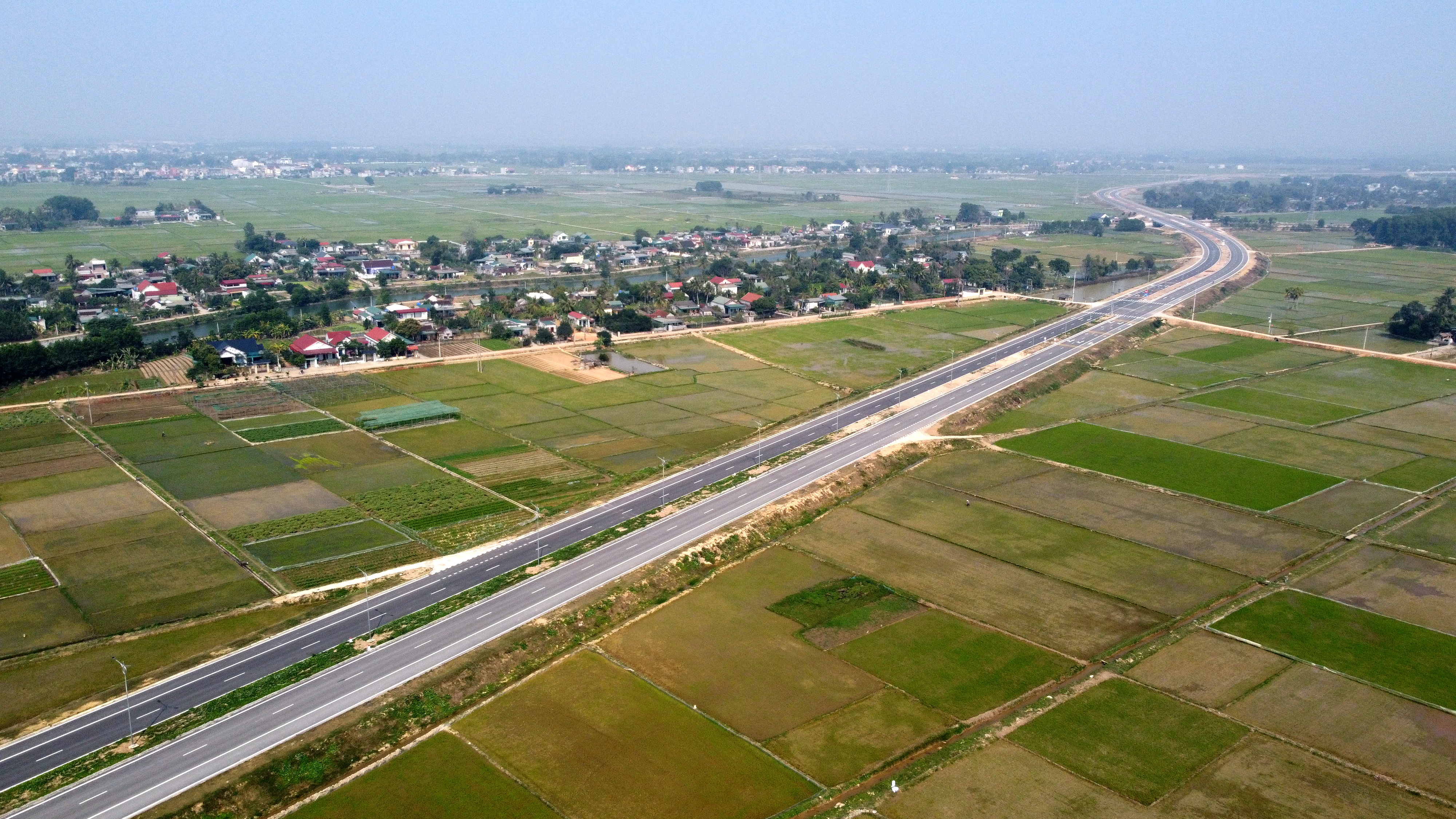 Toàn cảnh tuyến đường Vạn Thiện - Bến En nối cao tốc Bắc Nam