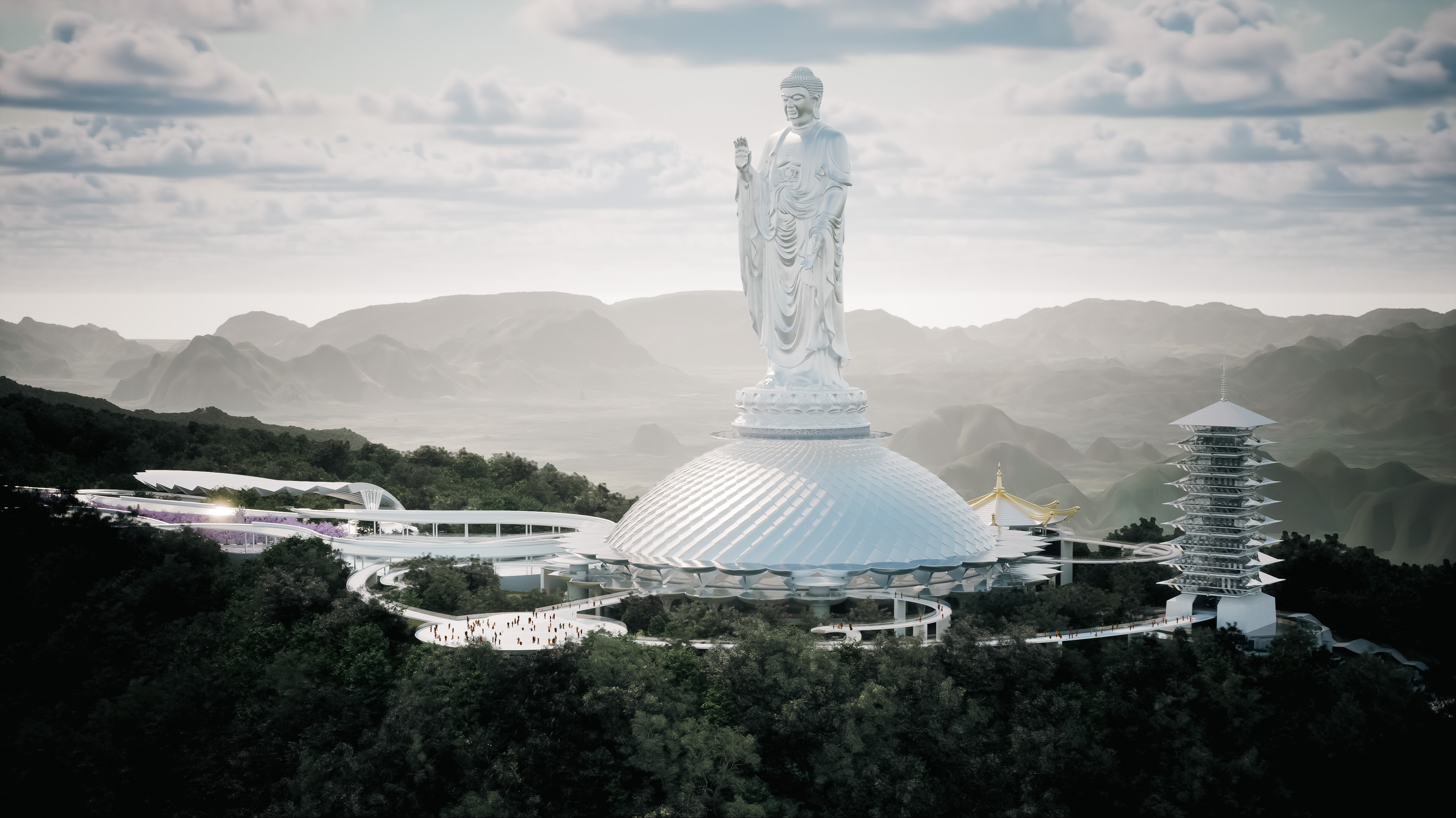 Ngắm mô hình Tôn tượng Phật lớn nhất thế giới ở Thanh Hóa