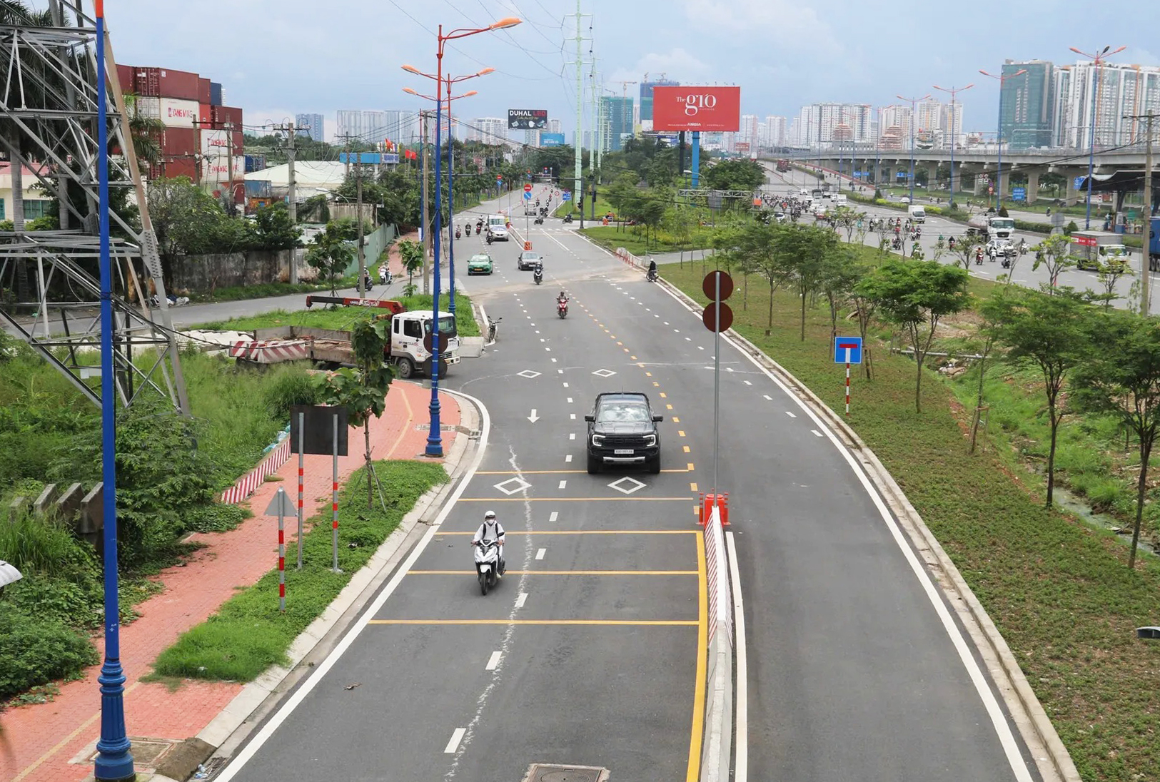 Chính thức thông xe đường song hành Võ Nguyên Giáp