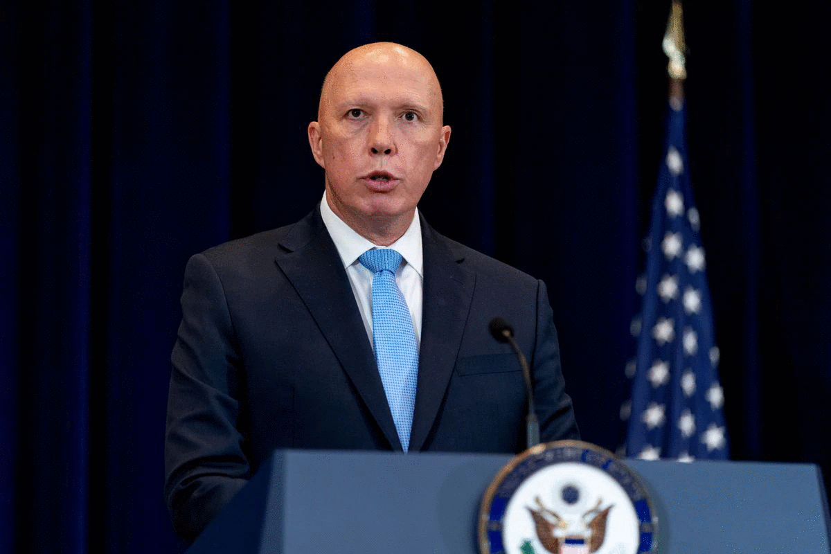 Bộ trưởng Quốc phòng Úc Peter Dutton. Ảnh: REUTERS