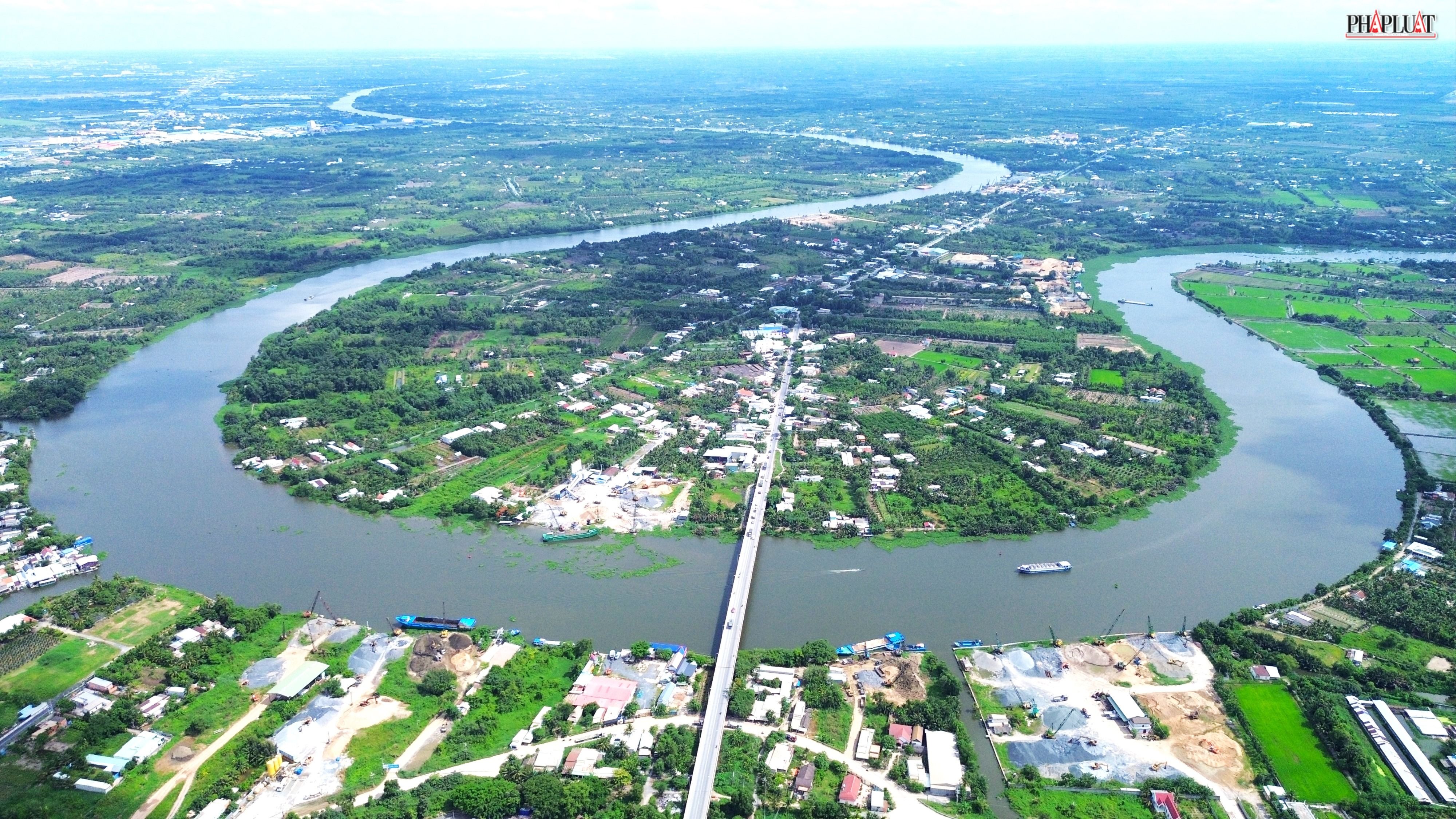 Chung dòng Vàm Cỏ Đông, Tây Ninh với Long An nối đôi bờ phát triển 