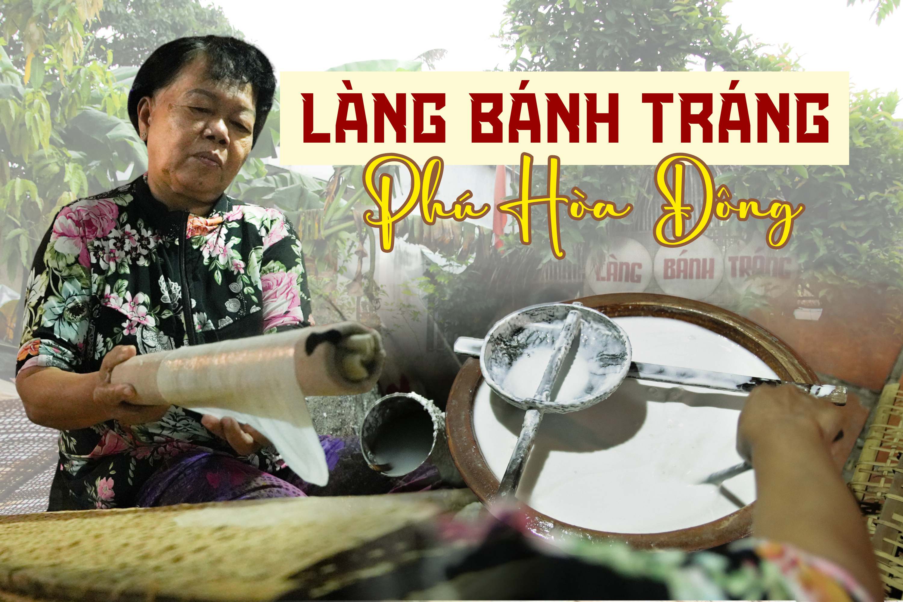 Khói sớm bên lò bánh tráng Phú Hòa Đông