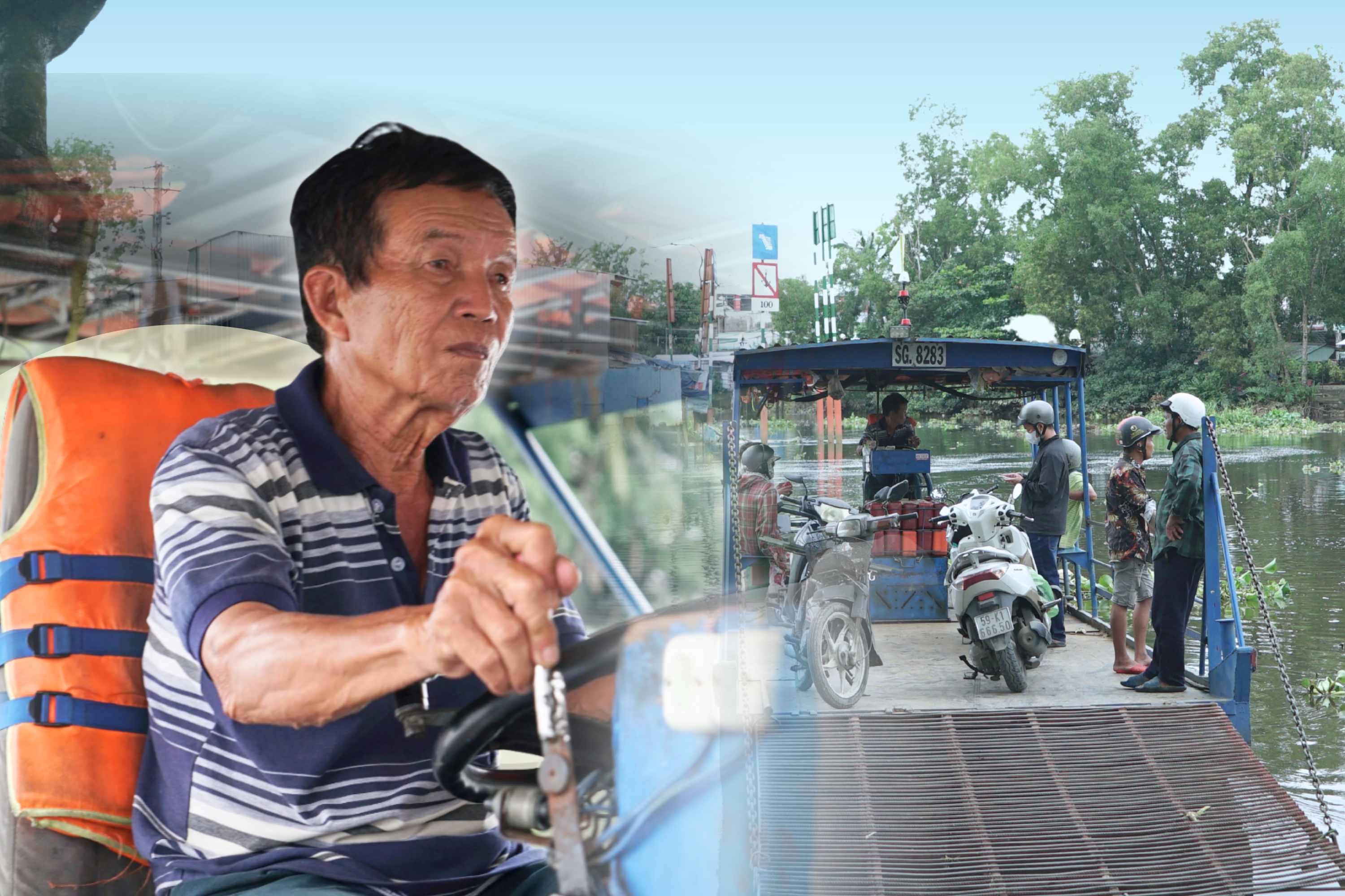 Ông Bảy Đò hơn 40 năm bền bỉ đưa khách qua sông 