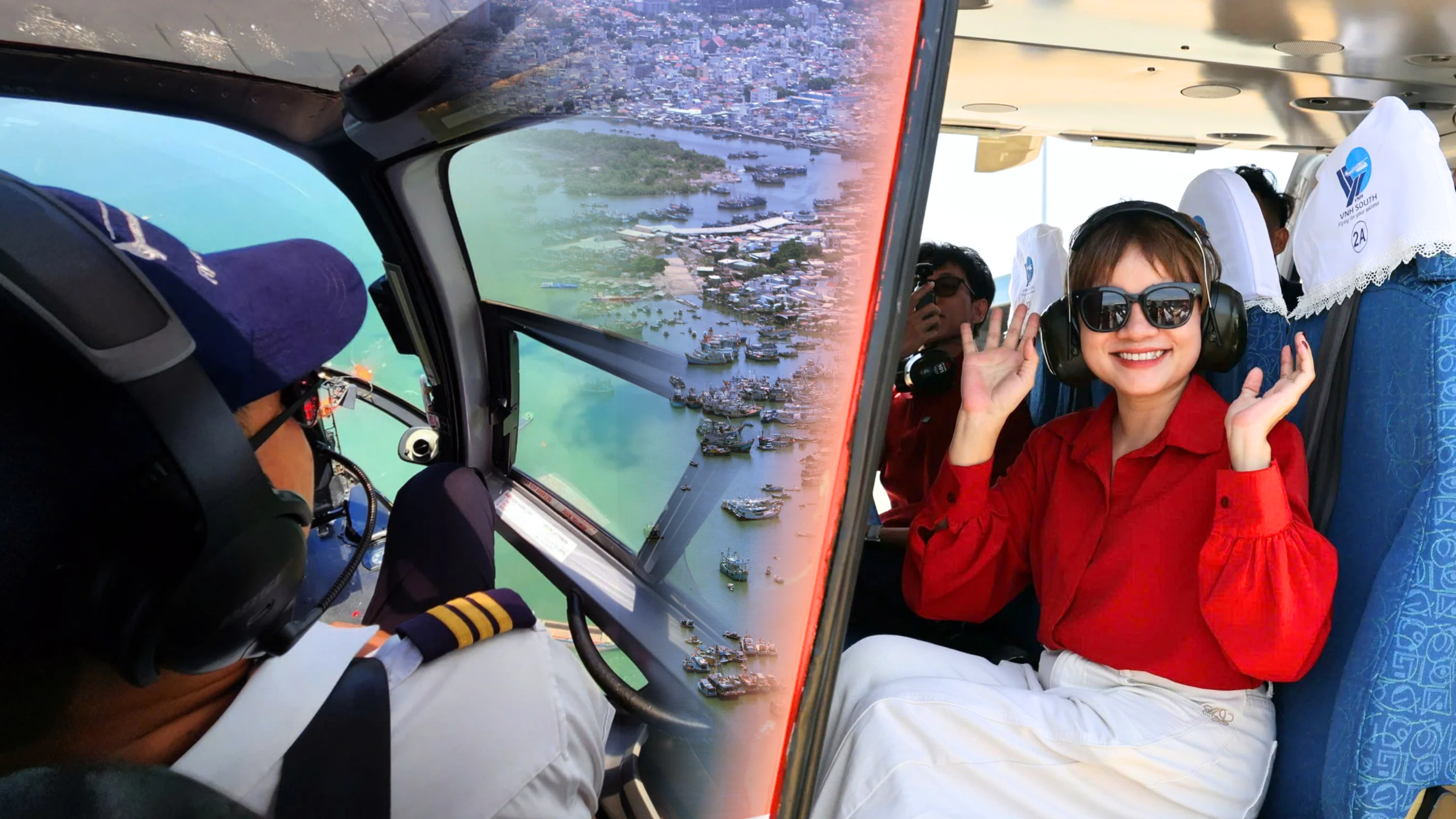 'TP.HCM - Sắc màu mới' qua ảnh: Trải nghiệm ngắm cảnh đẹp thành phố từ tour trực thăng