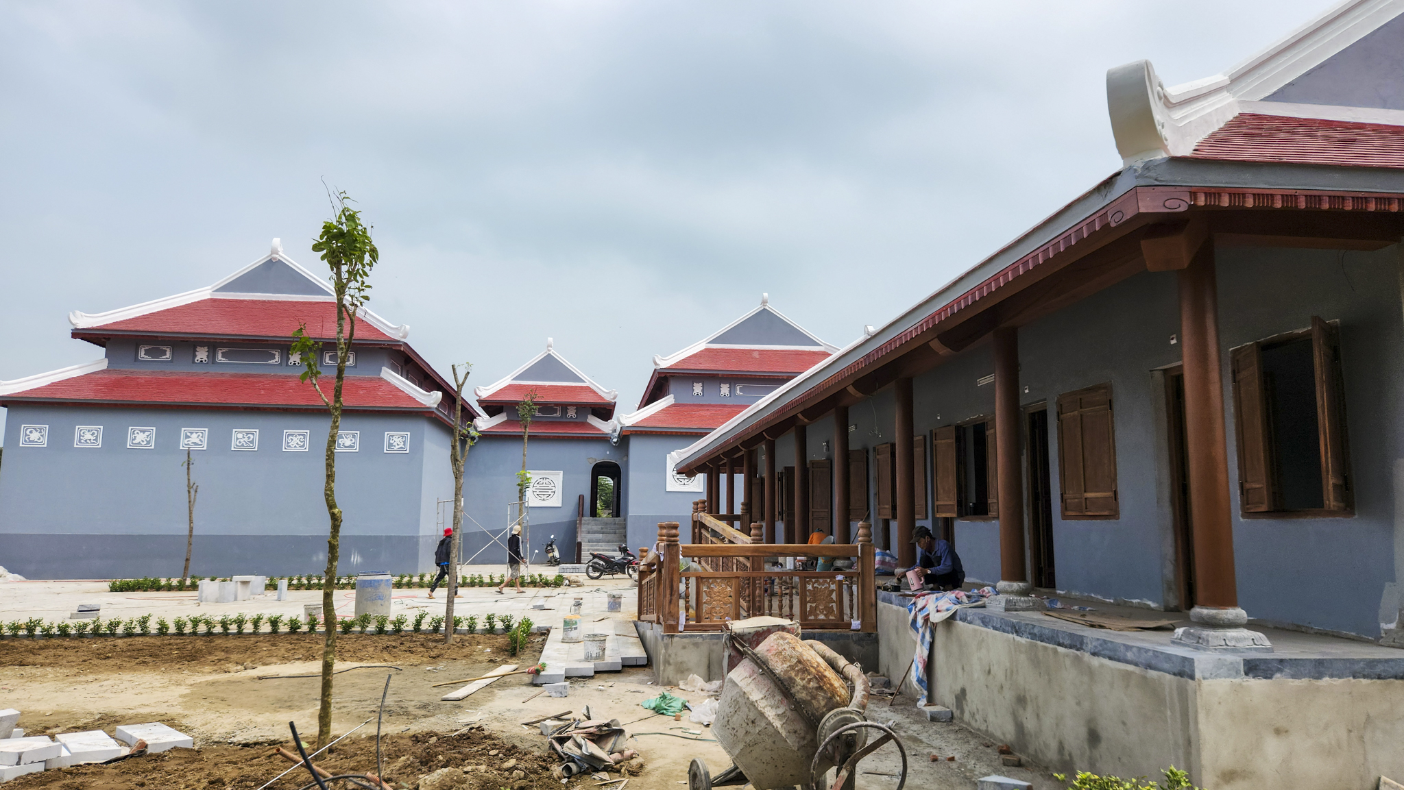 Chùm ảnh Khu lưu niệm Tổng Bí thư Lê Duẩn sắp hoàn thành